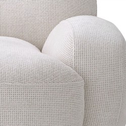 Luxus Designer Wohnzimmer Hotel Samt Sessel Drehsessel Weiß Messing Luxury Designer Living Room Hotel Velvet Armchair Swivel Armchair White Brass