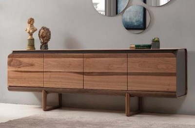 Modernes Luxus Massivholz Sideboard Braun Modern Luxury Solid Wood Sideboard Brown