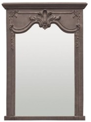 Casa Padrino miroir baroque de luxe gris - Miroir mural fait main de style baroque - Miroir de salon baroque - Miroir d'armoire baroque - Accessoires de décoration baroque