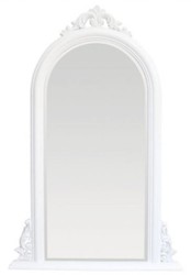 Casa Padrino espejo barroco de lujo blanco - Espejo de pared hecho a mano en estilo barroco - Espejo barroco de salón - Espejo de armario barroco - Accesorios de decoración barroco 