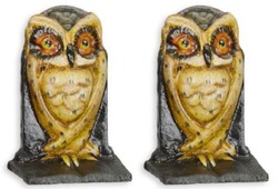 Casa Padrino Ensemble de Serre Livres en Fonte Hibou Multicolore 7,7 x 5 x H. 11,3 cm - Accessoires de Décoration Salon & Bureau Casa Padrino Ensemble de Serre Livres en Fonte Hibou Multicolore 7,7 x 5 x H. 11,3 cm - Accessoires de Décoration Salon & Bureau