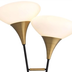 Luxus Designer Tischleuchte Schreibtischleuchte Antik Messing Schwarz Weiß Luxury Designer Table Lamp Desk Lamp Antique Brass Black White