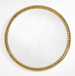 Runder Luxus Designer Spiegel Wandspiegel Gold Round Luxury Designer Mirror Wall Mirror Gold