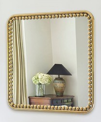 Casa Padrino miroir mural de luxe or 95 x 3 x H. 95 cm - Miroir de salon carré avec cadre en métal - Miroir de chambre - Miroir de salle de bain - Miroir d'armoire - Collection de Luxe