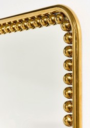 Casa Padrino miroir mural de luxe or 95 x 3 x H. 95 cm - Miroir de salon carré avec cadre en métal - Miroir de chambre - Miroir de salle de bain - Miroir d'armoire - Collection de Luxe