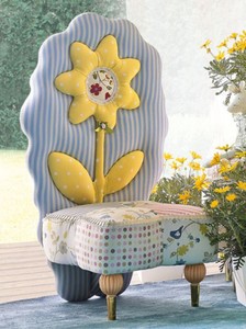 Casa Padrino luxury children's armchair sunflower colorful - Children's room armchair - Children's room furniture - First class quality - Made in Italy
