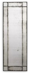Casa Padrino specchio da parete di lusso 70 x 3 x A. 200 cm - Specchio rettangolare con cornice in mogano e vetro specchiato anticato - Specchio soggiorno - Specchio camera da letto