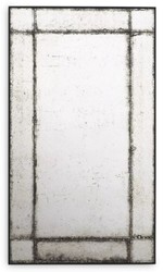 Casa Padrino luxury wall mirror 80 x 3 x H. 140 cm - Rectangular mirror with mahogany frame and antique mirror glass - Living room mirror - Bedroom mirror - Wardrobe mirror - Luxury Furniture