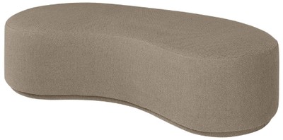 Casa Padrino luxury bench brown 149 x 65.5 x H. 41 cm - Curved bench - Living Room Furniture - Hotel Furniture - Luxury Collection