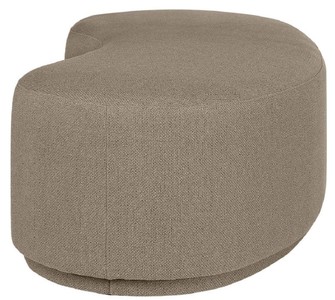 Casa Padrino Luxus Sitzbank Braun 149 x 65,5 x H. 41 cm - Gebogene Bank - Wohnzimmer Möbel - Hotel Möbel - Luxus Kollektion