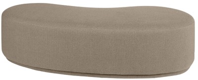 Casa Padrino Luxus Sitzbank Braun 149 x 65,5 x H. 41 cm - Gebogene Bank - Wohnzimmer Möbel - Hotel Möbel - Luxus Kollektion