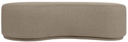 Casa Padrino luxury bench brown 149 x 65.5 x H. 41 cm - Curved bench - Living Room Furniture - Hotel Furniture - Luxury Collection