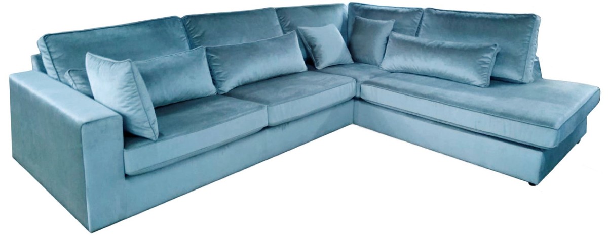 Casa Padrino Luxus Ecksofa 317 x 250 x H. 87 cm - Verschiedene Farben - Modernes Wohnzimmer Sofa mit Kissen - Moderne Wohnzimmer Möbel
