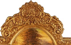 Casa Padrino miroir baroque or - Miroir mural fait main de style baroque - Miroir armoire style antique - Magnifique miroir de salon - Mobilier Baroque