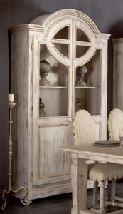 Handgefertigter Luxus Landhausstil Massivholz Schrank Antik Weiß Handmade Luxury Country Style Solid Wood Cabinet Antique White