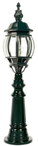 Casa Padrino lanterne de jardin Art Nouveau verte Ø 20 x H. 99 cm - Lampadaire d'extérieur élégant - Éclairage extérieur nostalgique
