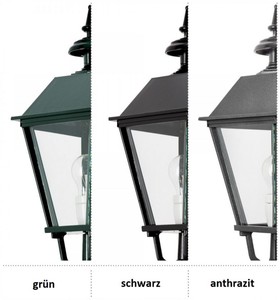Casa Padrino Barock Gartenlaterne 29 x 29 x H. 150 cm - Verschiedene Farben - Elegante Außenstehleuchte - Nostalgische Außenbeleuchtung
