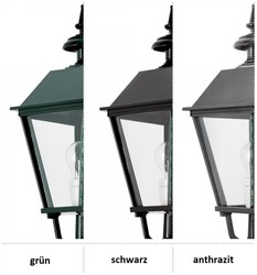 Casa Padrino lanterne de jardin baroque 29 x 29 x H. 150 cm - Différentes Couleurs - Lampadaire extérieur élégant - Éclairage extérieur nostalgique