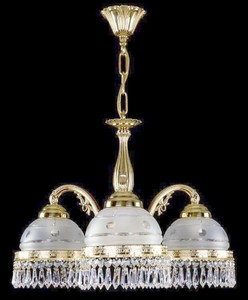 Casa Padrino luxury baroque brass hanging lamp gold / white Ø 52 x H. 36 cm - Magnificent brass hanging lamp with Bohemian crystal glass - Baroque crystal lights

