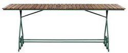 Casa Padrino luxury Art Nouveau garden table brown / green 200 x 80 x H. 73 cm - Rectangular garden & patio table - Art Nouveau garden & patio furniture