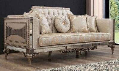 Casa Padrino luxury baroque sofa - Handmade living room sofa in baroque style - Baroque Living Room & Hotel Furniture - Noble & Magnificent