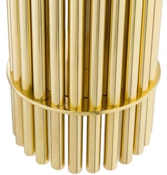 Casa Padrino lampe de table de luxe laiton / noir Ø 45 x H. 96,5 cm - Lampe de bureau moderne avec abat-jour rond - Qualité de Luxe