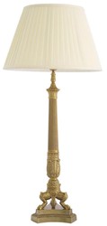 Luxus Barock Tischleuchte Schreibtischleuchte Vintage Messing Creme Luxury Baroque Table Lamp Desk Lamp Vintage Brass Cream