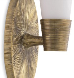 Luxus Designer Wandleuchte Vintage Messing Weiß Luxury Designer Wall Lamp Vintage Brass White