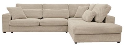Casa Padrino luxury corner sofa 320 x 256 x H. 90 cm - Various Colors - Modern living room corduroy sofa with pillows - Modern living room furniture
