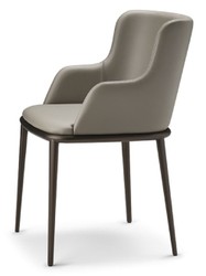 Casa Padrino conjunto de 8 sillas de comedor de lujo gris / negro - Muebles de Comedor y Restaurante de Lujo - Calidad de Lujo - Made in Italy