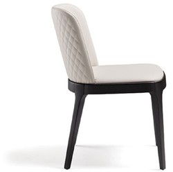 Luxus Esszimmerstuhl 8er Set Creme Schwarz Luxury Dining Chair Set of 8 Cream Black