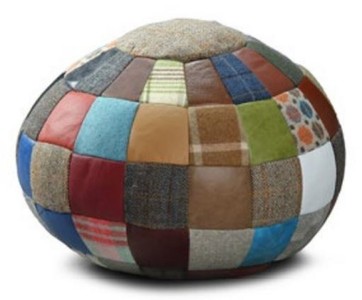 Casa Padrino luxury stool multicolored Ø 55 x H. 30 cm - Round stool - Footstool - Living room furniture