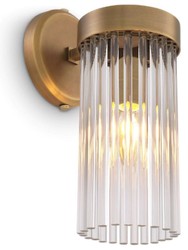 Casa Padrino lampada da parete di lusso ottone antico 12 x 17 x A. 30 cm - Elegante lampada da parete in stile retrò - Collezione di Lusso