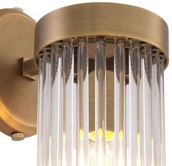 Casa Padrino lampada da parete di lusso ottone antico 12 x 17 x A. 30 cm - Elegante lampada da parete in stile retrò - Collezione di Lusso