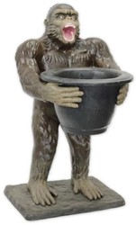 Moderne Luxus Gusseisen Garten Deko Skulptur Affe mit Blumentopf Modern Luxury Cast Iron Garden Decorative Sculpture Monkey with Flower Pot