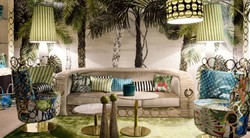 Casa Padrino Divano di Lusso con Ornamenti in Metallo Beige / Oro 260 x 103 x A. 80 cm - Mobili da Soggiorno e Hotel di Lusso - Qualità di Prima Classe - Fatto in Italia
