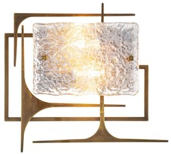 Casa Padrino designer wall lamp antique brass 39 x 9 x H. 35 cm - Living room wall lamp - Hotel wall lamp - Luxury Collection