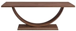 Casa Padrino tavolo da pranzo di lusso marrone 220 x 103 x A. 76 cm - Tavolo da cucina moderno in legno massello - Mobile da pranzo di lusso in legno massello