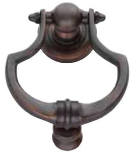 Casa Padrino luxury baroque door knocker copper oxidized 11 x H. 14 cm - Elegant brass door knocker - Home accessories in baroque style