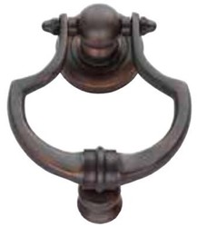 Casa Padrino heurtoir de porte baroque de luxe cuivre oxydé 11 x H. 14 cm - Heurtoir de porte en laiton élégant - accessoires de maison de style baroque
