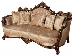 Luxus Barock Wohnzimmer Sofa Beige Braun Gold Luxury Baroque Living Room Sofa Beige Brown Gold
