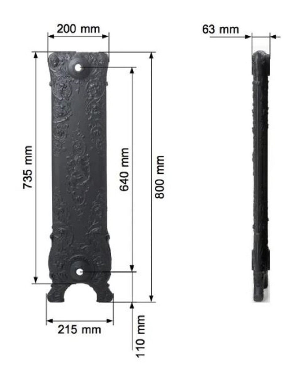 Luxus Barock Gusseisen Heizung Heizkörper Luxury Baroque Cast Iron Heating Radiator
