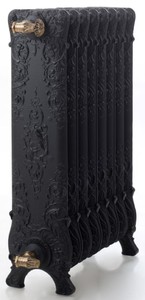 Casa Padrino Luxus Barock Gusseisen Heizkörper H. 80 cm - Verschiedene Farben & Größen - Vintage Heizung - Antik Stil Zentralheizkörper - Wasserheizkörper mit Ornamenten