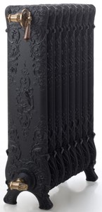 Casa Padrino Luxus Barock Gusseisen Heizkörper H. 80 cm - Verschiedene Farben & Größen - Vintage Heizung - Antik Stil Zentralheizkörper - Wasserheizkörper mit Ornamenten