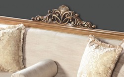Luxus Barock Wohnzimmer Sofa Grau Braun Luxury Baroque Living Room Sofa Gray Brown