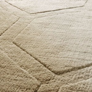 Casa Padrino alfombra de viscosa de lujo beige 300 x 400 cm - Alfombra de salón y hotel tejida a mano - Accesorios de decoración de salón - Calidad de Lujo