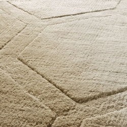 Casa Padrino tapis de luxe en viscose beige 300 x 400 cm - Tapis salon & hôtel tissé main - Accessoires de décoration salon - Qualité de Luxe