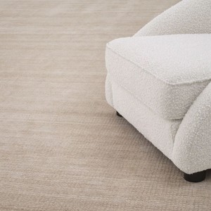 Casa Padrino alfombra de lujo de lana y viscosa beige 300 x 400 cm - Alfombra de salón y hotel tejida a mano - Accesorios de decoración de salón - Calidad de Lujo