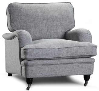 Casa Padrino luxury armchair gray / black 90 x 98 x H. 92 cm - Living room armchair - Living room furniture - Luxury Collection