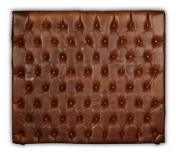 Luxus Chesterfield Leder Echtleder Bett Kopfteil Braun Luxury Chesterfield Leather Genuine Leather Bed Headboard Brown
